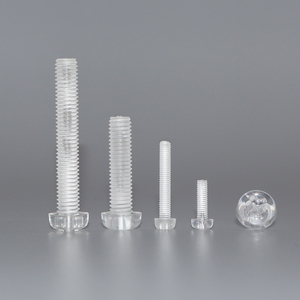 Cross Pan Head Plastic <b>Screws</b> Metric Polycarbonate Bolts M2 <b>M3</b> M4 M5 M6 M8 Transparent PC Fasteners - Product Image 2