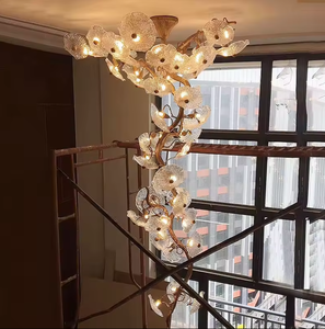 Zeal Lighting Lámpara de hotel creativa de alta calidad, candelabro moderno grande LED de arte, candelabros de cristal de lujo - Product Image 1