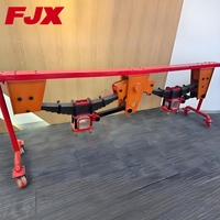 Système de suspension mécanique de style allemand JUXIN, compatible avec les essieux 12T-16T pour remplacement de suspension de semi-remorque
