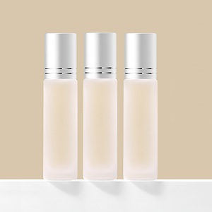 Transparent Frosted Roll-On <b>Glass</b> Bottles 10ml 15ml Screw Cap Roller for Cosmetics Skincare Diffusers <b>Packaging</b> - Product Image 5