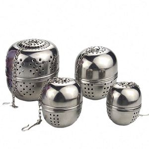 Elegant Eco-Friendly Silver Metal Stainless Steel <b>Tea</b> Ball <b>Infuser</b> Strainer & Filter for Household Restaurant & Hotel Use - Product Image 1