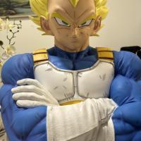 Personaggio <span class=keywords><strong>dei</strong></span> <span class=keywords><strong>cartoni</strong></span> animati di Dragon Ball scultura in fibra di vetro a grandezza naturale del busto di KD Gogeta del famoso personaggio giapponese in resina - Product Image 4