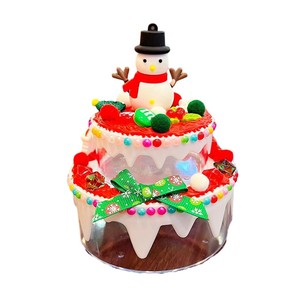 Double Tier <b>Cake</b> Shape Storage <b>Box</b> Set Plastic Organizer For Bedroom Toys Neatening <b>Christmas</b> Gift - Product Image 5