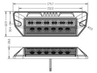 Feu de position latéral LED 12V 24V de haute qualité, clignotant dynamique ambre, feu de recul blanc pour camions, remorques, bus