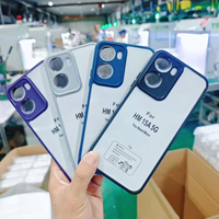 Coque de téléphone antichoc 2-en-1 en TPU transparent et PC rigide, style simple, prix usine pour Redmi 15A 5G HM 15C 4G