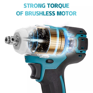 Avvitatore a Impulsi Senza Fili 21V Brushless 300NM Attacco da 1/2 Pollice con Kit di Bussole e Set Batteria Portatile Vendita all'Ingrosso - Product Image 5