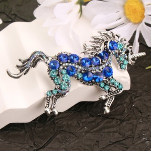 Barok Luxe Strass Eenhoorn Ontwerp Heren En Dames Broche Sieraden Accessoires Spelden Huwelijksfeest Vakantie Paar Geschenken - Product Image 3