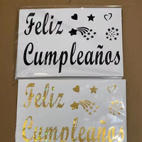 Joyeux anniversaire Joyeux Saint-Valentin Je t'aime Lettre PVC Transparent Autocollants pour ballons Bobo Autocollants pour ballons pour ballons à bulles