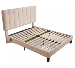 Struttura del <span class=keywords><strong>letto</strong></span> in tessuto regolabile con USB-si adatta a tutte le dimensioni Standard, assemblaggio facile-solo ordini di Container sfusi - Product Image 4
