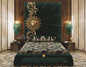 Luxury Classic king Queen Size <strong>Beauty</strong> Bedroom Furniture Set Modern Designs Up-holstered Double <strong>Bed</strong> - Product Image 2