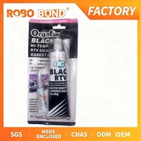 Mastic silicone blanc TCM à haute température pour joints, tube en aluminium, carte blister rouge-blanc, réparation automobile, scellant RTV acide