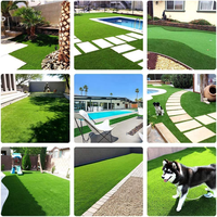Tapis de gazon synthétique pour jardin, patio, balcon, gazon artificiel réaliste
