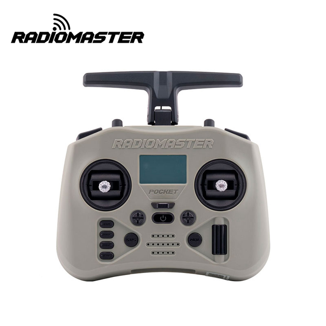 For Pocket Crush ELRS 2.4GHz Radio Controller EdgeTX X5 Hall Gimbal Foldable ABS 18650 Battery >2km Range FPV Compatible