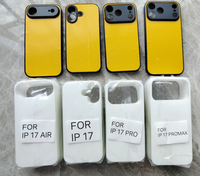 Vente en gros de coques de téléphone vierges à sublimation 2D pour Iphone 17promax avec feuille de verre Coques de téléphone portable personnalisées
