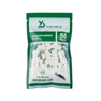 Embouts de filtre à cigarettes jetables en céramique et charbon actif 6mm*26mm, modernes, écologiques, biodégradables, sains, compatibles OEM