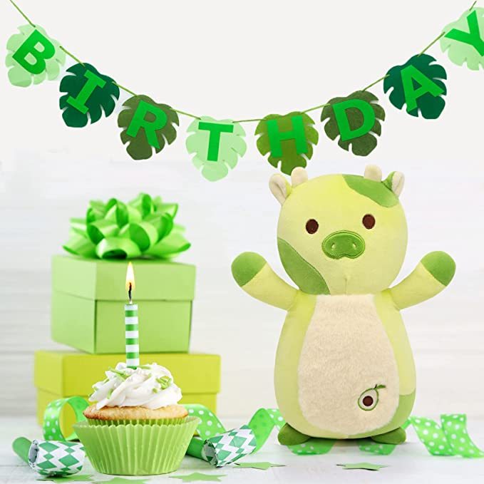Avocado Kuh Plüschtier – Grünes Kuscheltier Mit Charakter, 18 Cm, Perfekt Für Kinder