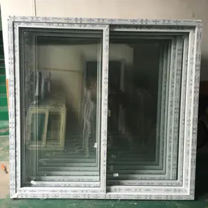 Hochwertiges UPVC-Schiebefenster Doppel verglaste Haus fenster Büro-Glass chiebe fenster