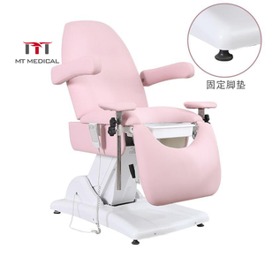 Table d'examen gynécologique MT <span class=keywords><strong>Medical</strong></span> Clinic, chaise gynécologique en cuir PVC, chaise gynécologique électrique - Product Image 2
