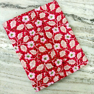 Breathable <b>Eco</b>-<b>Friendly</b> Block Print Cotton <b>Fabric</b> for Dresses & Bags Jaipur Handmade Bulk Wholesale Supplier Factory Direct - Product Image 1