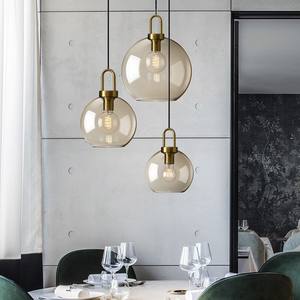 Suspension <span class=keywords><strong>LED</strong></span> Style Industriel Nordique Simple et Moderne pour Restaurant, Café, Salon de Thé, Bar, Boutique - <span class=keywords><strong>Lustre</strong></span> en Verre - Product Image 3
