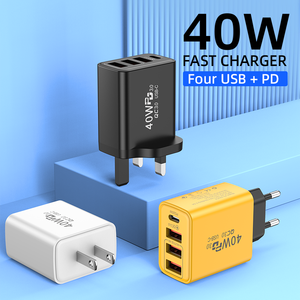 <span class=keywords><strong>4</strong></span>-Port Multi-Port nhanh tường sạc PD <span class=keywords><strong>Power</strong></span> Adapter cho điện thoại di động chúng tôi/EU/UK Cắm <span class=keywords><strong>USB</strong></span> Type-C điện tai nghe - Product Image 4