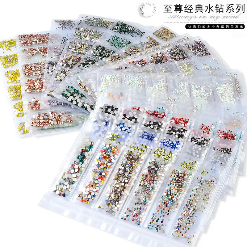 Crystal Stones Nail Art Rhinestones Nail Art Decorations Hot Koop Diy Nail Design Charms 3D SS4-SS16 Aanpassen Oem Diamond