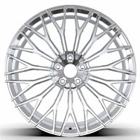 Jantes en alliage d'aluminium personnalisées 1 pièce, couleur argent, 4x114.3 5x112, 15 16 17 18 19 20 pouces, 4 trous, argent
