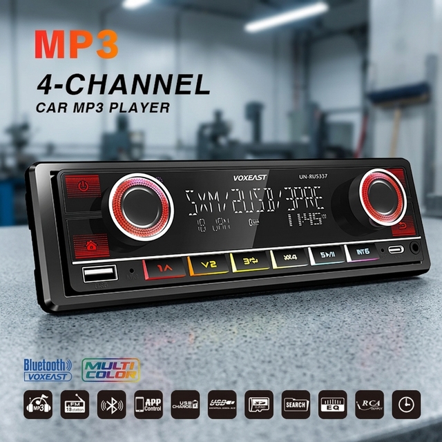 Car Radio MP3 Player Bluetooth Wireless FM Transmitter Hands Free Calling Dual USB Ports LED Display Car Audio Receiver