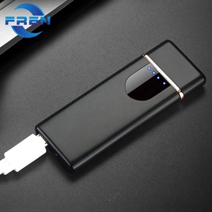Encendedor USB Recargable Resistente al Viento <span class=keywords><strong>2023</strong></span>, Encendedor de Cigarrillos Metálico Delgado y Mini sin Llama - Product Image 3