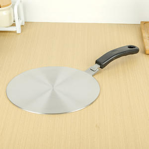 <span class=keywords><strong>Plaque</strong></span> d'adaptation d'<span class=keywords><strong>induction</strong></span> de diffuseur de chaleur résistant à la chaleur en acier inoxydable de cuisine avec poignée renforcée en bakélite <span class=keywords><strong>amovible</strong></span> - Product Image 2
