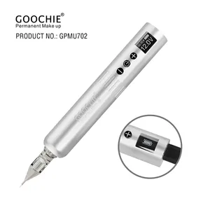 Goochie Draadloze Tattoo 1000 Mah Voeding Machine Roterende Pen Vervangbare Batterij Rca Snoer Cartridge Permanente Make-Up Wenkbrauw