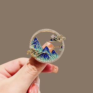 Broche Geométrico Vintage de Estilo Chinês em Prata para Decoração de Casaco Infantil Elegante de Alta Qualidade - Product Image 4