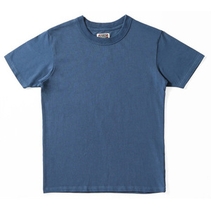 고중량 면 남성용 티셔츠 320g 반팔 드롭 숄더 흰색 무지 고성능 스트라이프 패턴 - Product Image 4