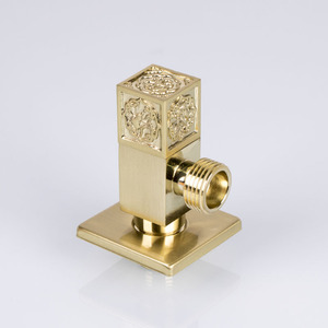 Robinet d'arrêt d'angle en laiton de haute qualité au design moderne pour salle de bain et cuisine, conception modèle 3D - Product Image 1