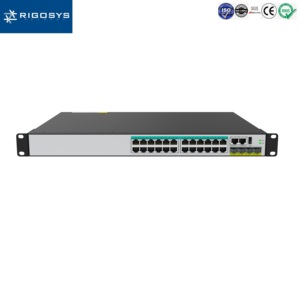 Rigosys CS6500 10G Managed POE Switch 24/48 Ports <b>Rack</b>-Mounted Industrial Network Device QoS Metal Housing 1-Year Warranty - Product Image 2