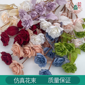 Cien Rosas de Seda, Flores Artificiales Realistas para Decoración de Bodas, 8 Colores Disponibles - Product Image 5