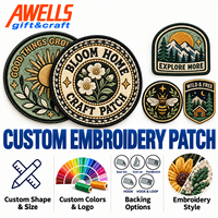 Écussons brodés personnalisés Bloom Home and Good Things Grow Plant pour vêtements Cottagecore, sacs en toile et chapeaux AWELLS