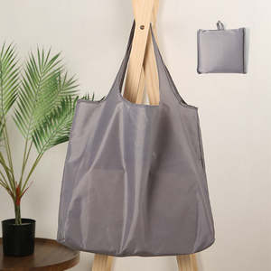 Bolsa de compras plegable, bolsas de asas plegables de poliéster con estampado personalizado, bolsa de asas reutilizable, plegable, ecológica - Product Image 6