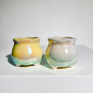 Maceta para Suculentas, Simple, con Ilusión Perlada, Colorida, Electrochapada, Transpirable, Resistente a <span class=keywords><strong>la</strong></span> Corrosión, Minimalista y Bonita - Product Image 5