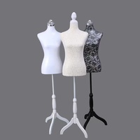 Demi-corps torse velours Mannequin femme factice ABS plastique bras modèles robe forme femmes mode Design Mannequins