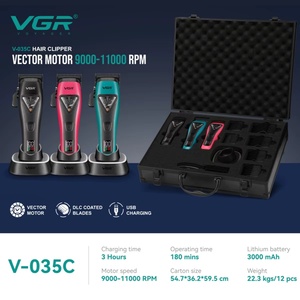 VGR V-035 S3 Tagliacapelli <span class=keywords><strong>Professionale</strong></span>, Regolabarba in Metallo con Base di Ricarica per Uomo - Product Image 6