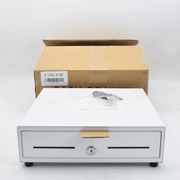 El más barato blanco 330 tamaño 4 Clip 5 rejilla ajustable Metal Pos sistema cajón de efectivo