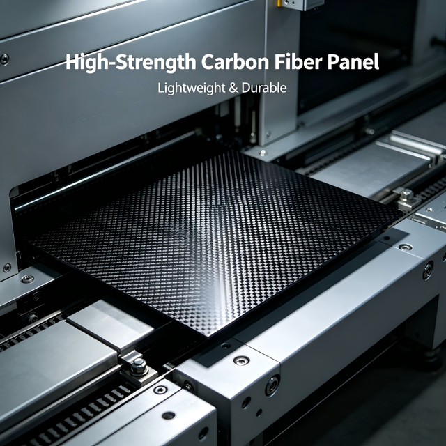 3K Carbon Fiber Sheet 1mm Autoclave High Stiffness Rigid Panel CNC Custom Cut for Industrial Robotics RC