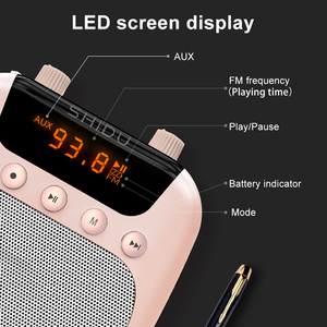 Hiệu Suất Cao S358 <span class=keywords><strong>10</strong></span> <span class=keywords><strong>Watts</strong></span> 290G Microphone Lớp Học Mic Và Loa Di Động Cá Nhân Khuếch Đại Cho Giáo Viên - Product Image 5