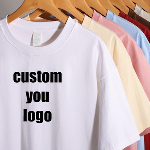 High Quality Plain Casual Custom T-Shirt <b>Drop</b> Shoulder Printing Logo T Shirts Homme Blank Cotton Wholesale Tshirts For Men - Product Image 2