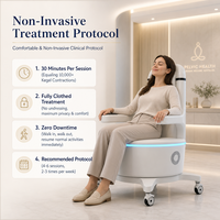 Chaise EMS pour le remodelage corporel, le conditionnement des tissus profonds, l'amélioration du contrôle de la vessie et le renforcement des muscles faibles