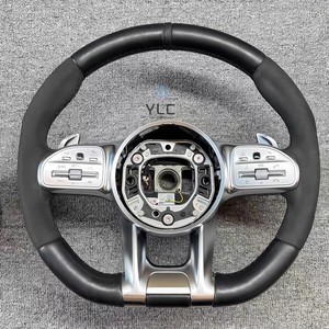 Volante Deportivo de Fibra de Carbono y Cuero Personalizado de Alta Calidad YLC para <span class=keywords><strong>Mercedes</strong></span> Benz AMG W222 S550 GLA X156 GLC63 W205 W212 CLA - Product Image 2