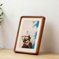 Cadre photo en bois de noyer noir de taille A2 avec des accents de cuivre imprimés UV 4x6 cadre photo en bois bricolage pour la maison forte demande