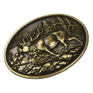 Grosir Kuningan Antik Plating Rusa Sabuk Gesper Kuningan Antik Plating Zinc Alloy 3D Bentuk Rusa Sabuk Gesper - Product Image 1