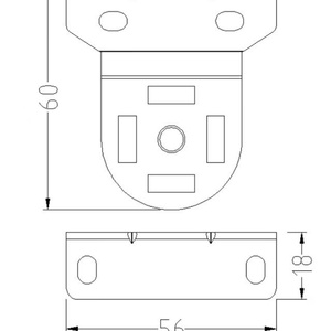 Support métallique intermédiaire de haute qualité de 38mm pour store enrouleur - Product Image 2